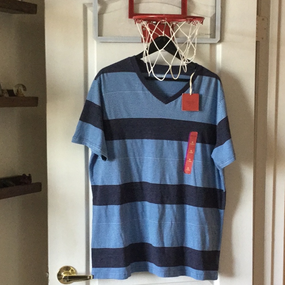 NWT Mossimo Blue Striped T-shirt
